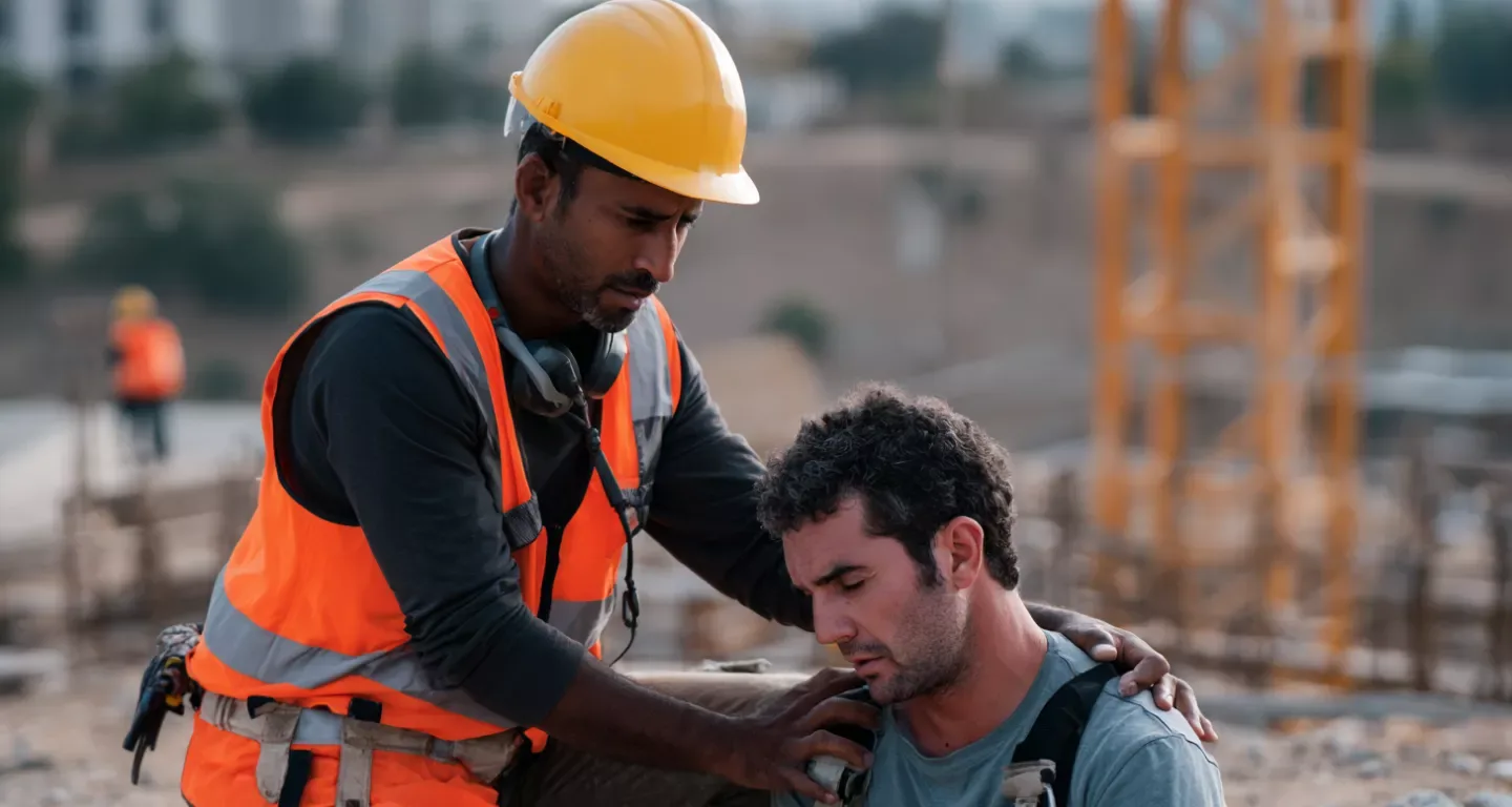 Workplace injury on a construction site
